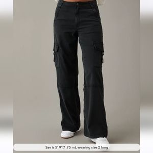 Dreamy Drape Stretch Super High-Waisted Cargo Baggy Wide-Leg Pant